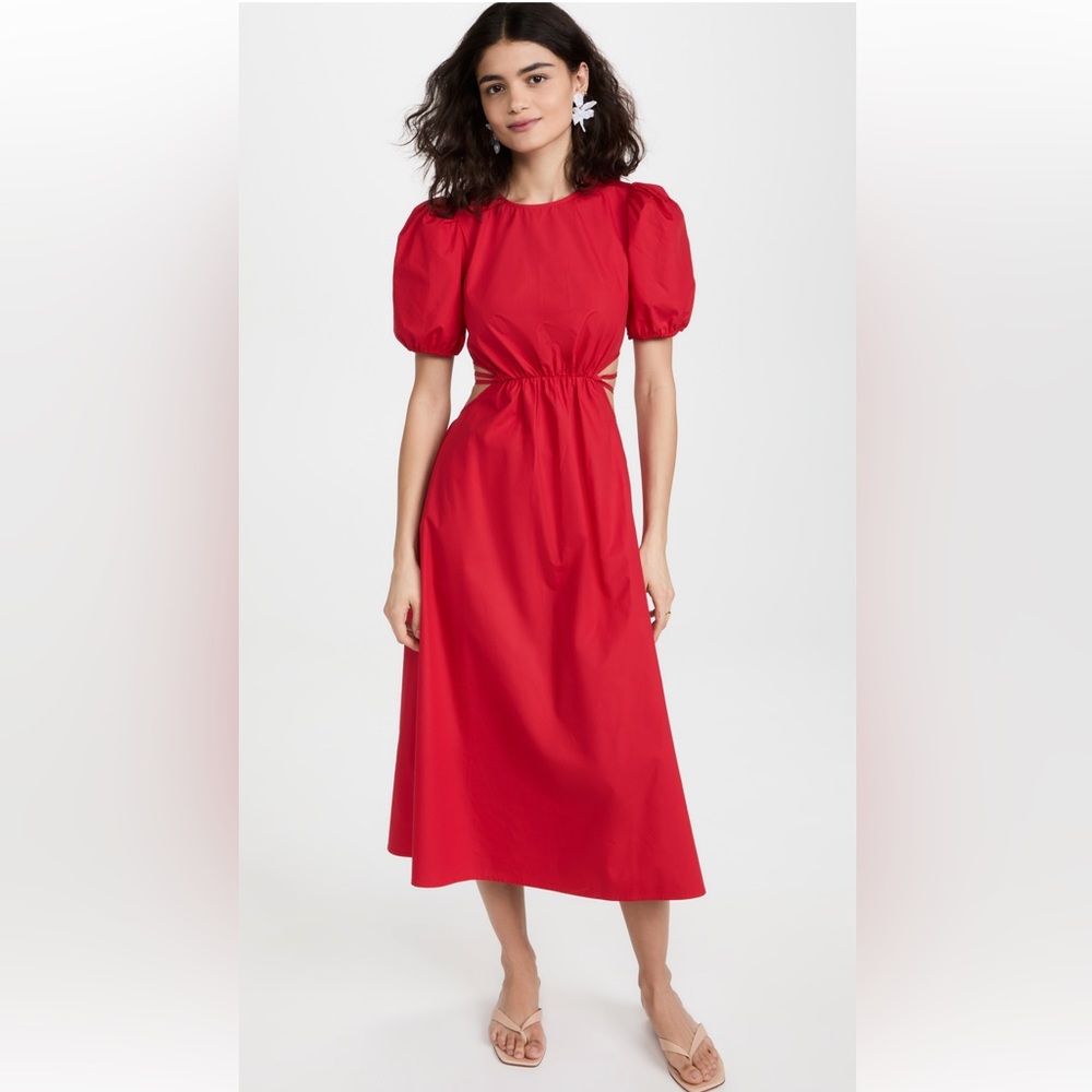 NWT - Moon River cutout poplin dress